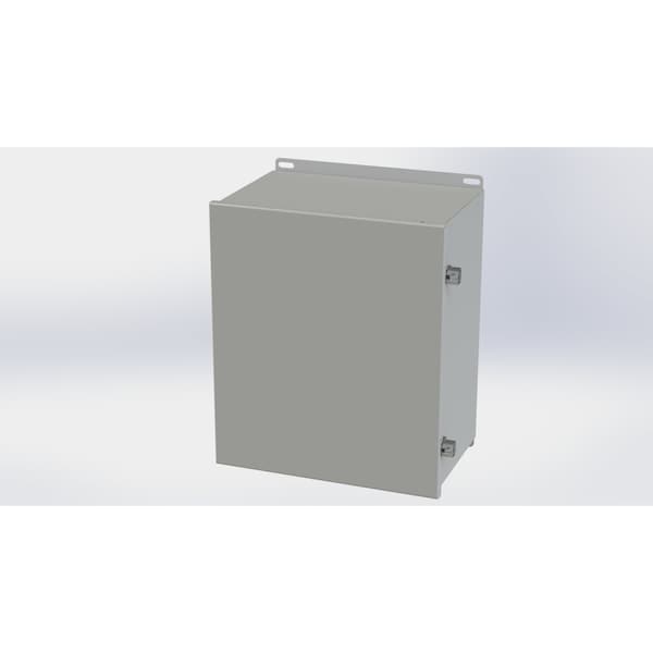 Saginaw Control & Engineering Screw Clamps Electrical Enclosures, 14.13 in H, 8 in D, 12 in W, NEMA 3R, 4, 12, 13, Carbon Steel SCE-14128CHNF - main